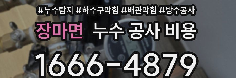 장마면 누수 공사 비용