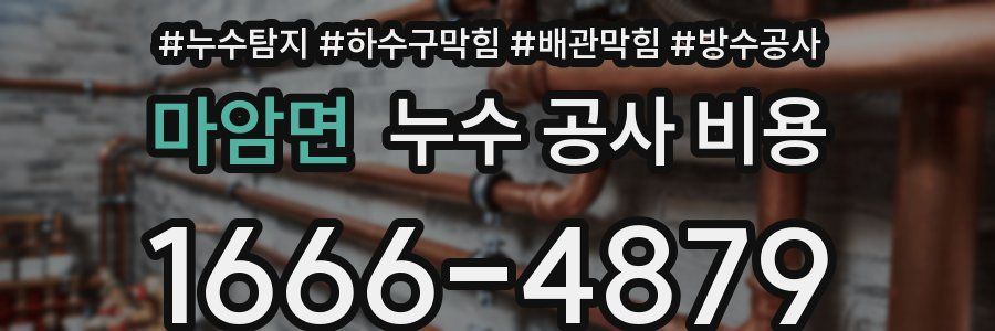 마암면 누수 공사 비용