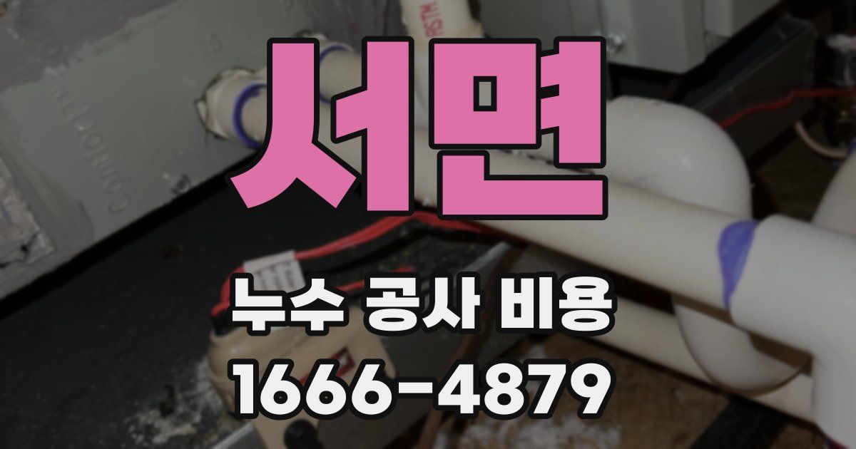 서면 누수 공사 비용
