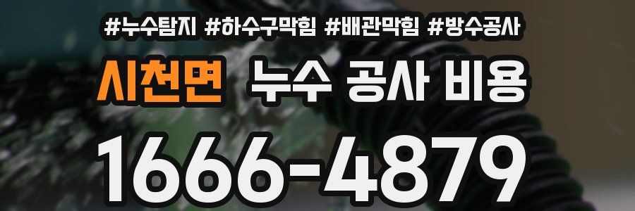 시천면 누수 공사 비용