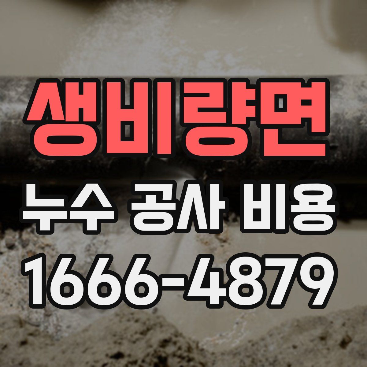 생비량면 누수 공사 비용