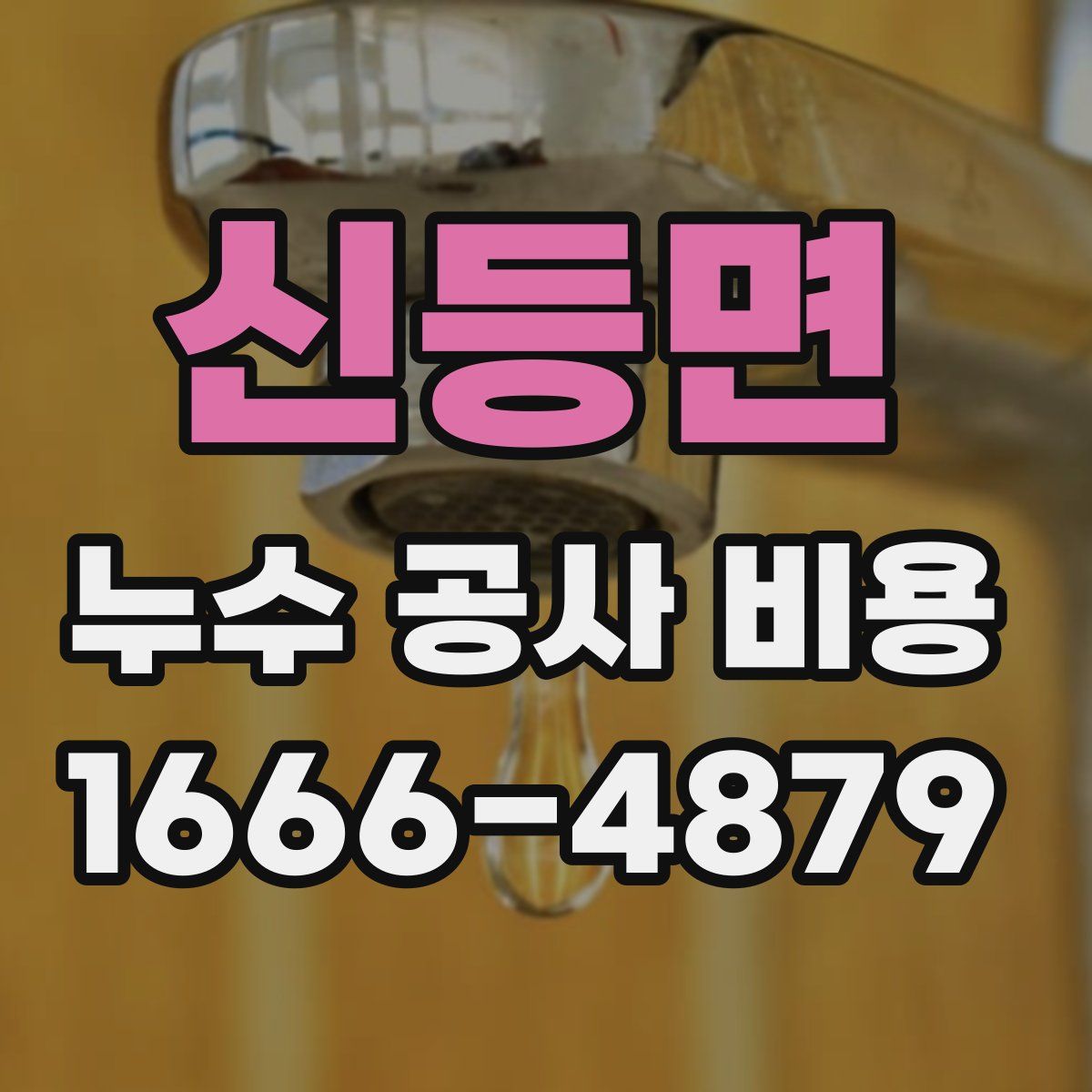 신등면 누수 공사 비용