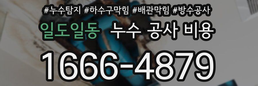일도일동 누수 공사 비용
