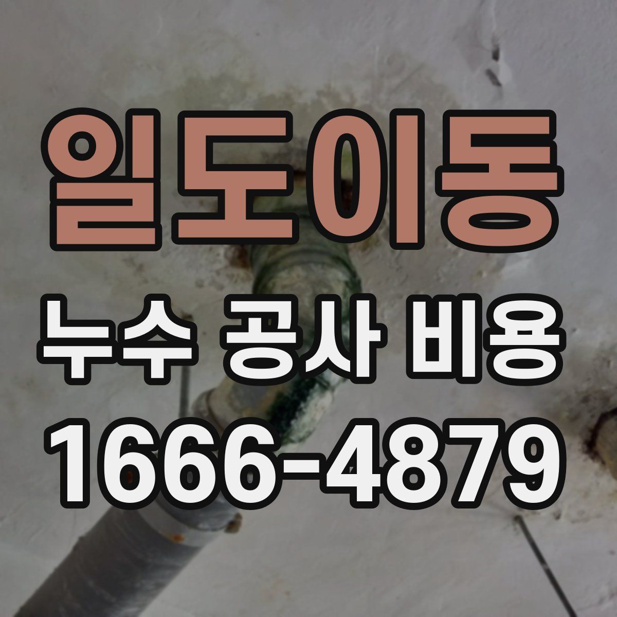 일도이동 누수 공사 비용