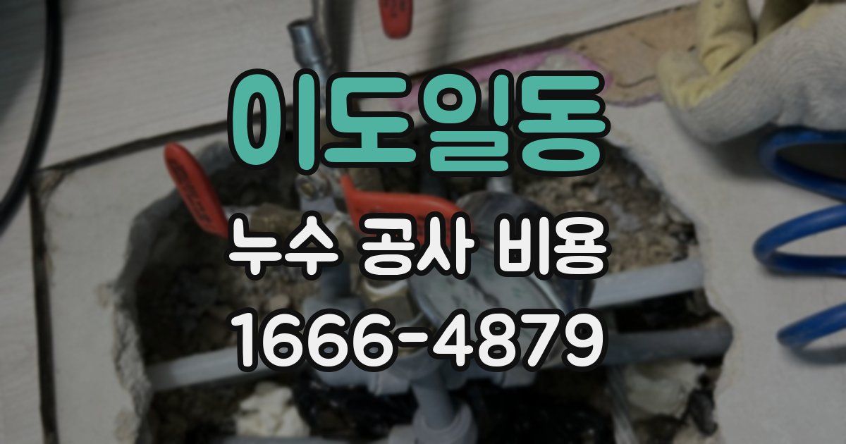 이도일동 누수 공사 비용