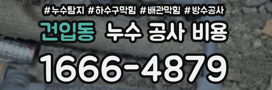 건입동 누수 공사 비용