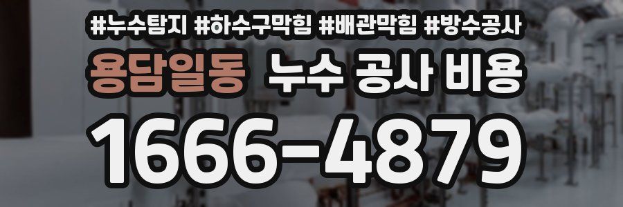 용담일동 누수 공사 비용