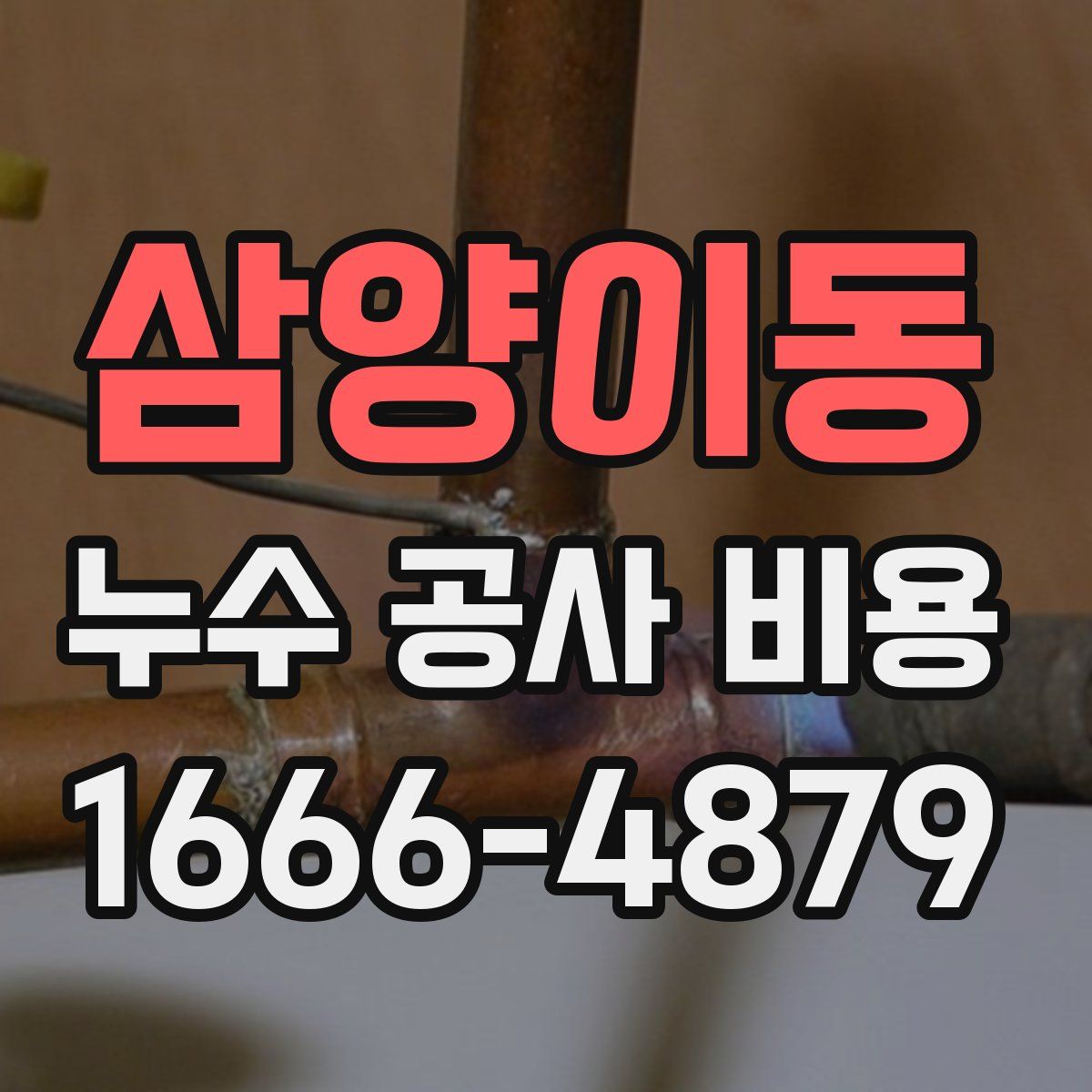 삼양이동 누수 공사 비용