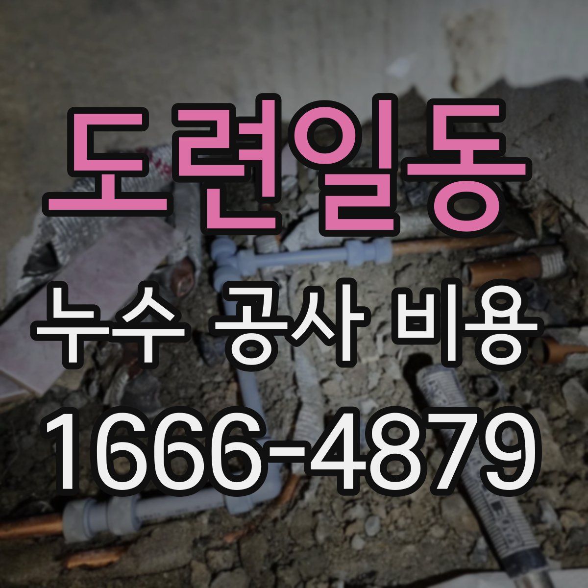 도련일동 누수 공사 비용