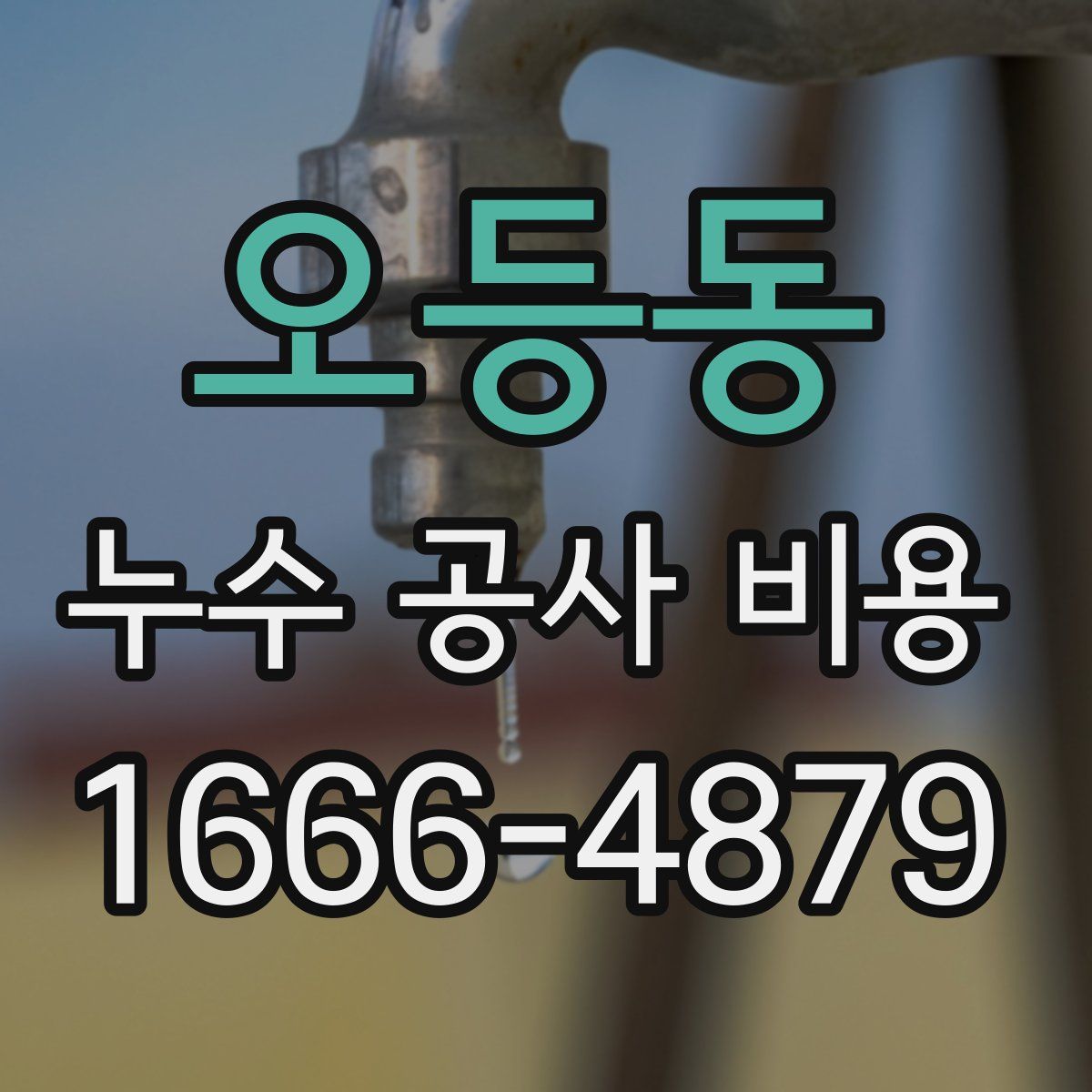 오등동 누수 공사 비용