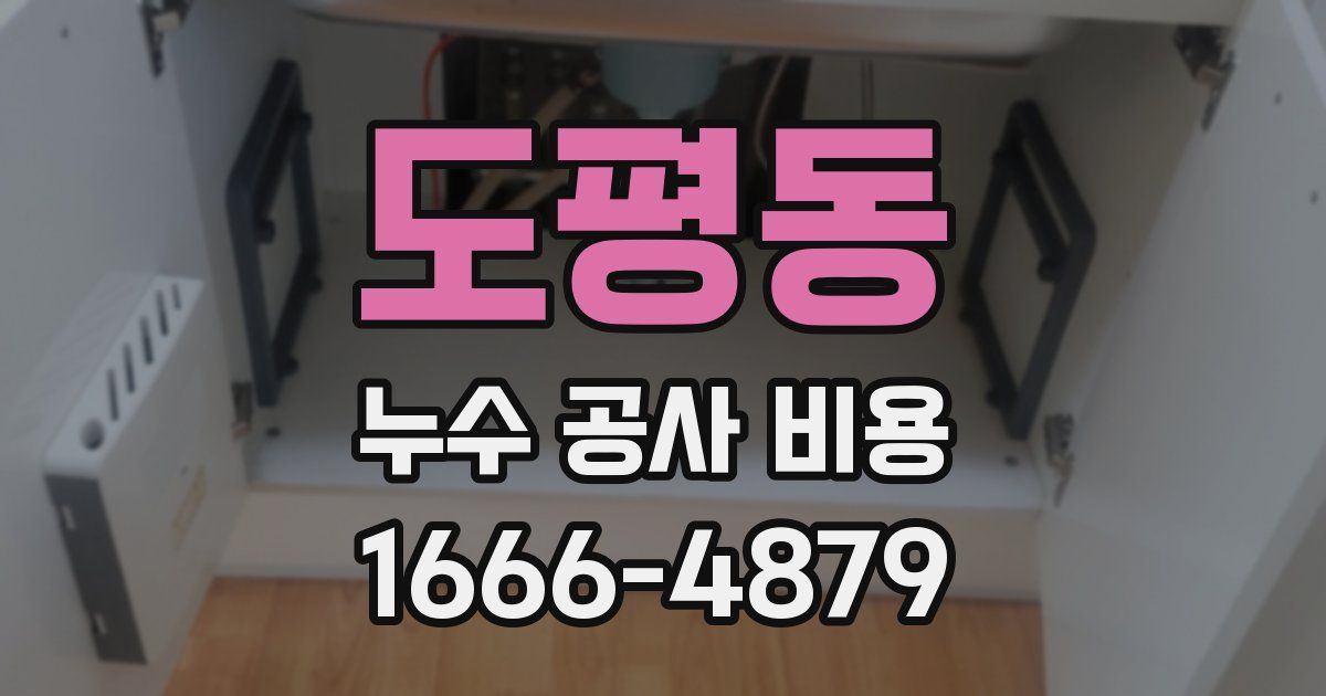 도평동 누수 공사 비용