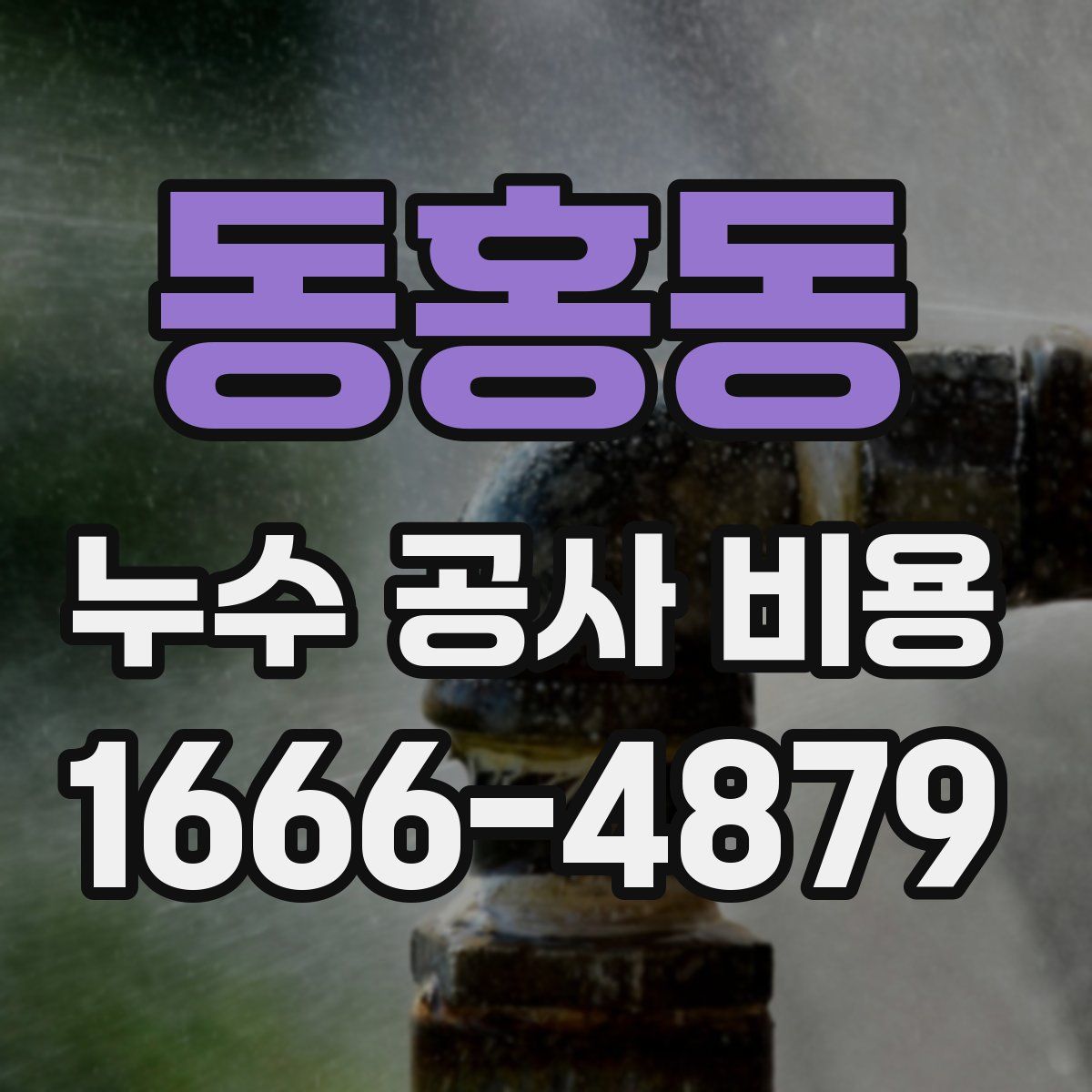 동홍동 누수 공사 비용