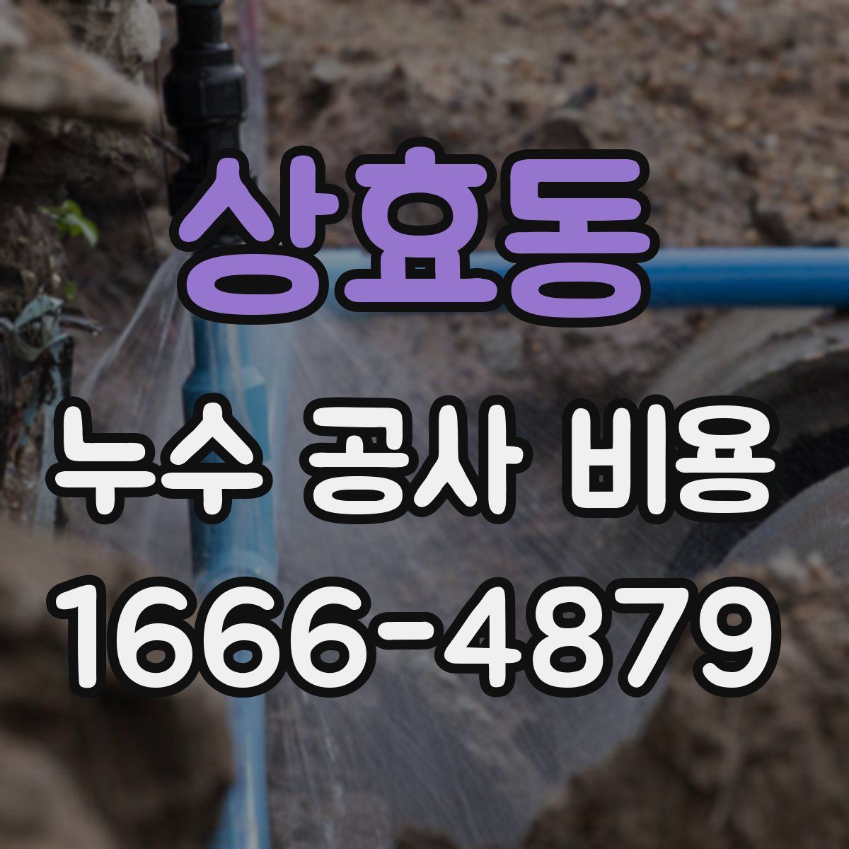 상효동 누수 공사 비용