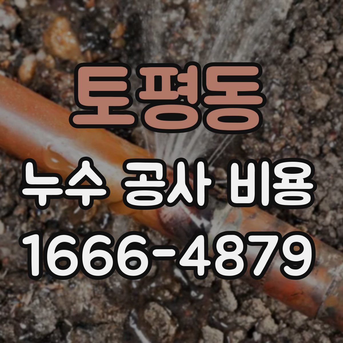 토평동 누수 공사 비용