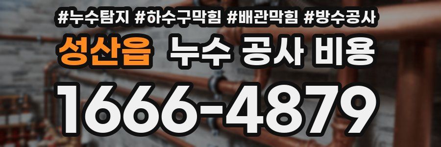 성산읍 누수 공사 비용