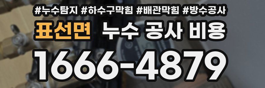 표선면 누수 공사 비용