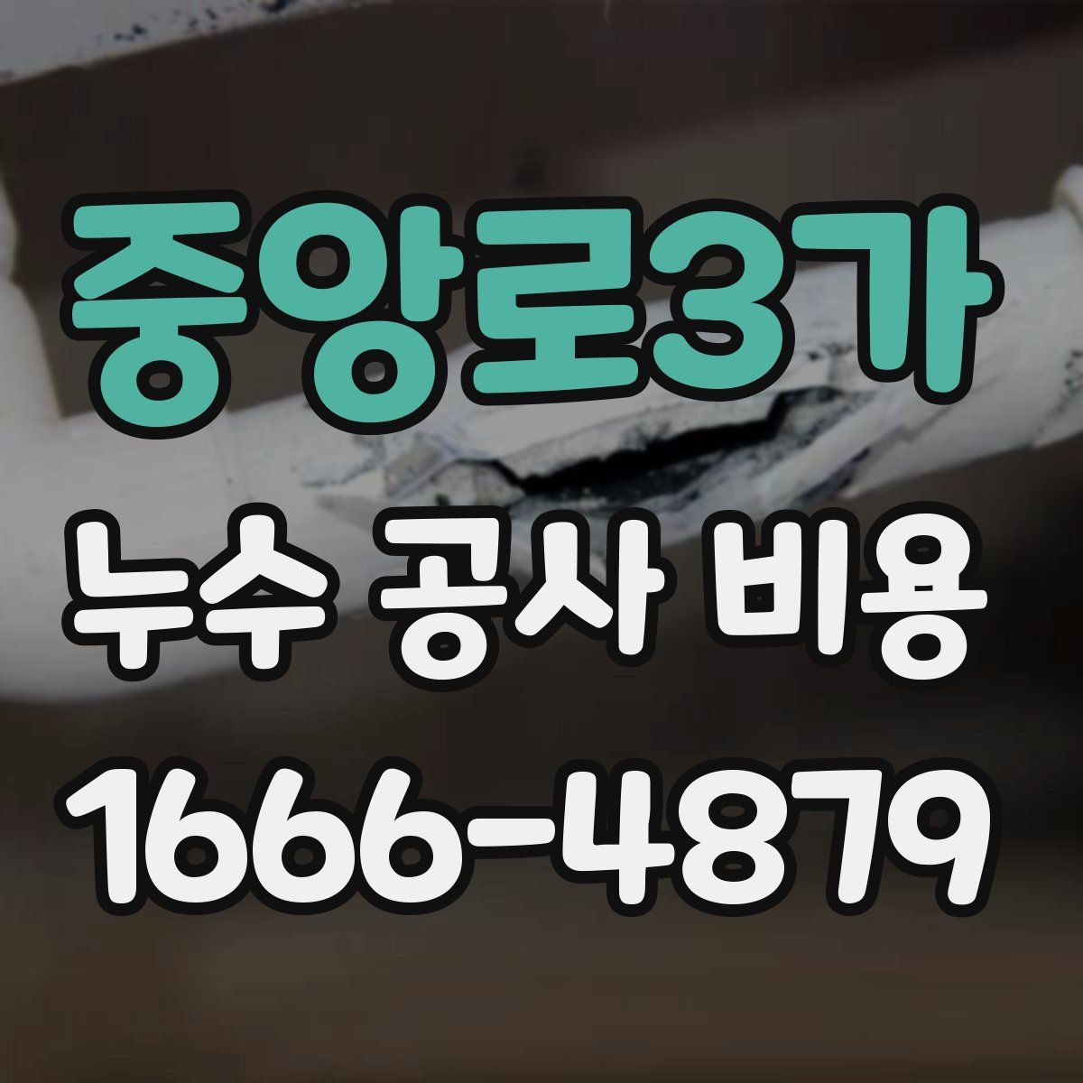 중앙로3가 누수 공사 비용