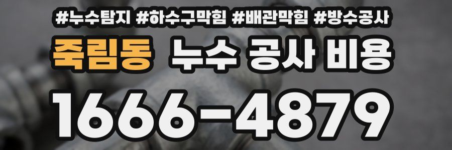 죽림동 누수 공사 비용
