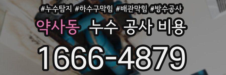 약사동 누수 공사 비용