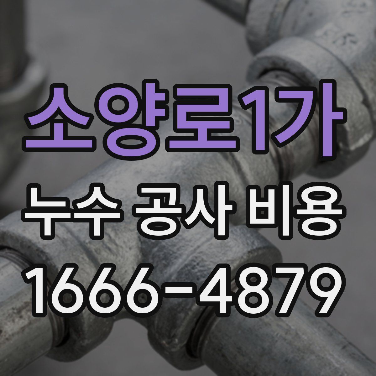 소양로1가 누수 공사 비용
