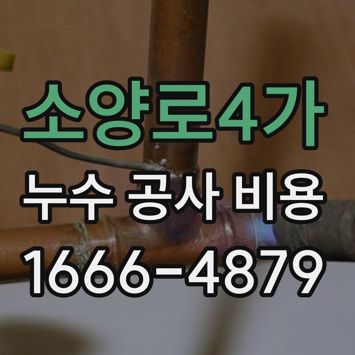 소양로4가 누수 공사 비용