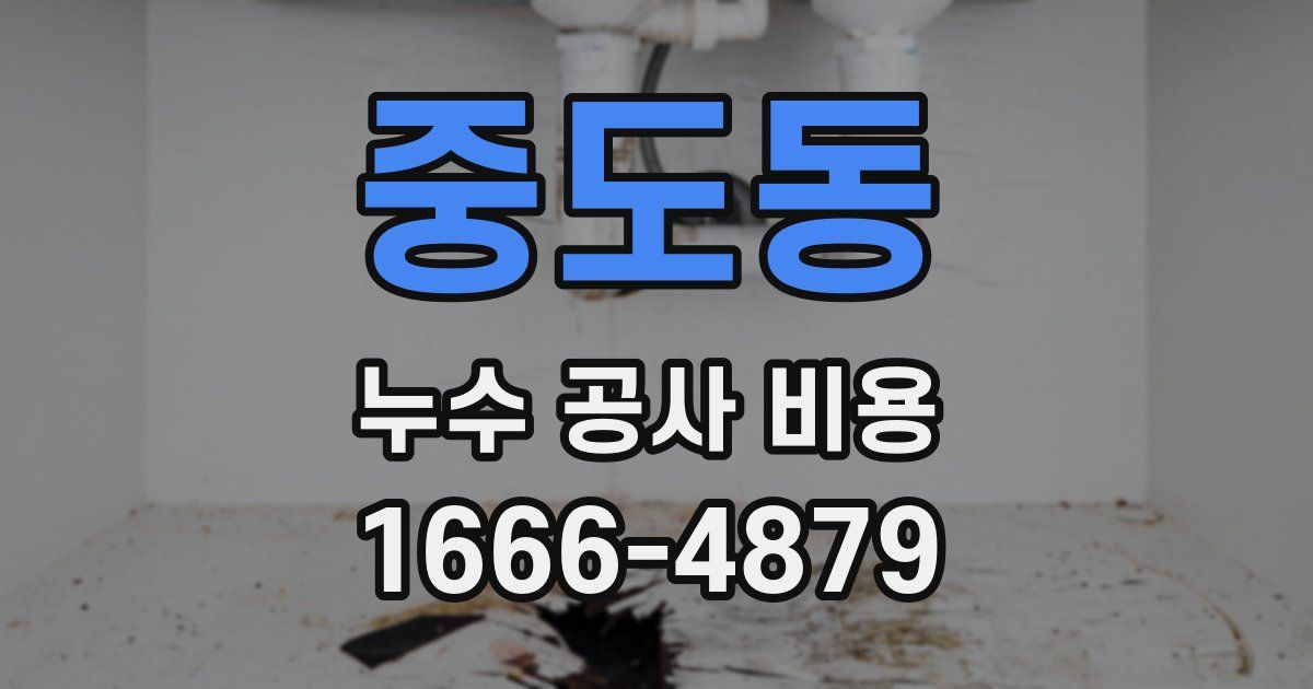 중도동 누수 공사 비용