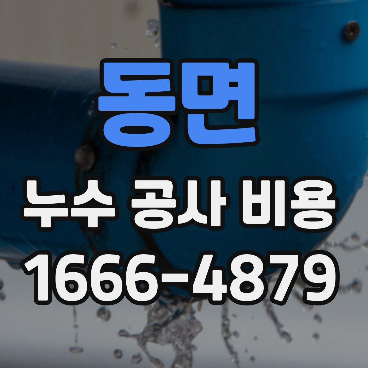 동면 누수 공사 비용
