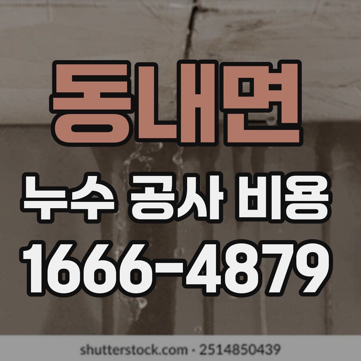 동내면 누수 공사 비용