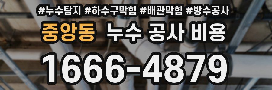 중앙동 누수 공사 비용