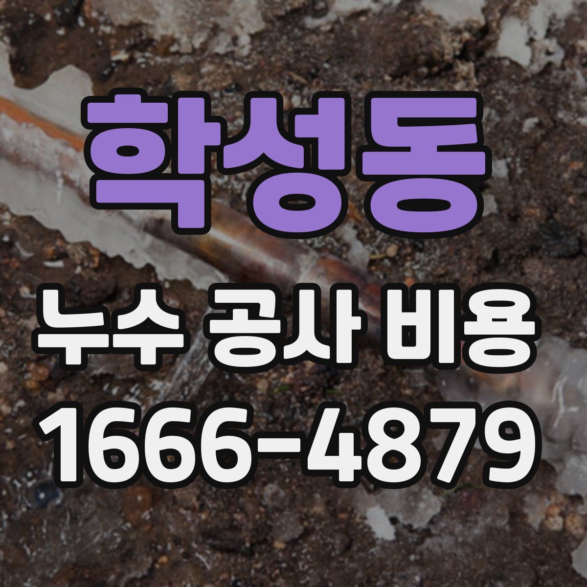 학성동 누수 공사 비용