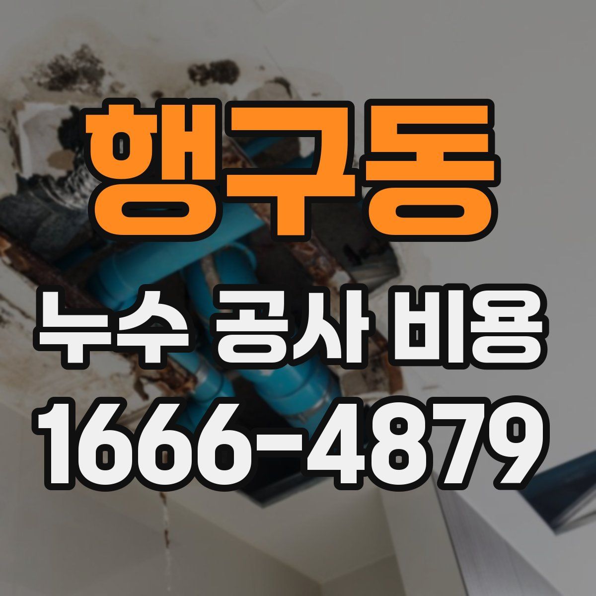 행구동 누수 공사 비용