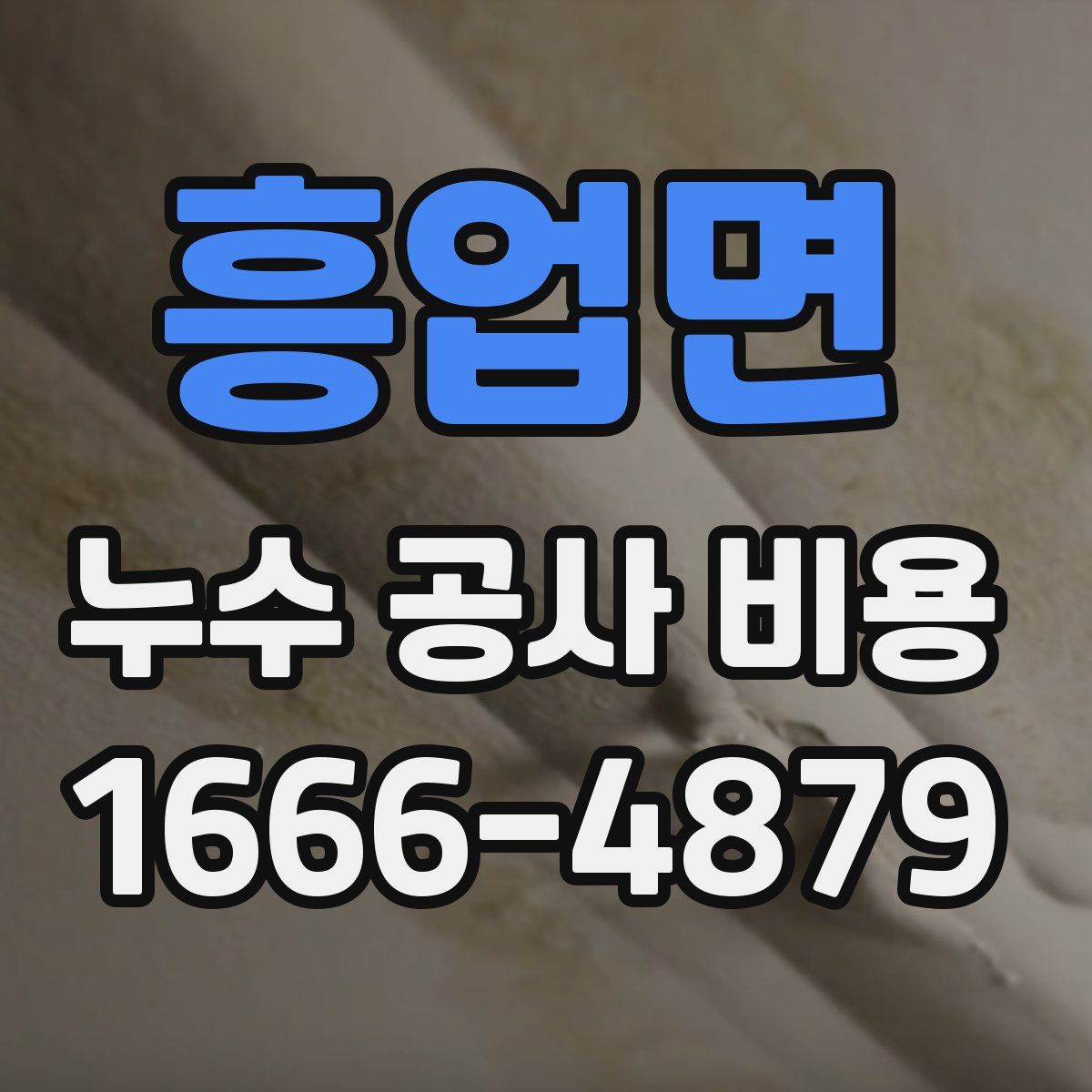 흥업면 누수 공사 비용