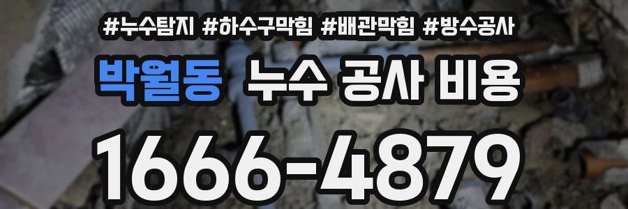 박월동 누수 공사 비용