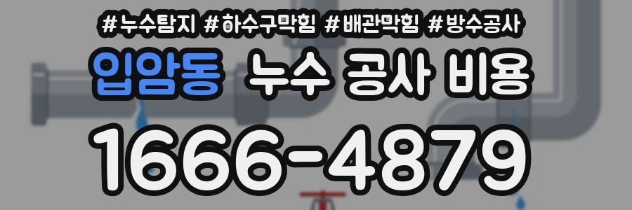 입암동 누수 공사 비용
