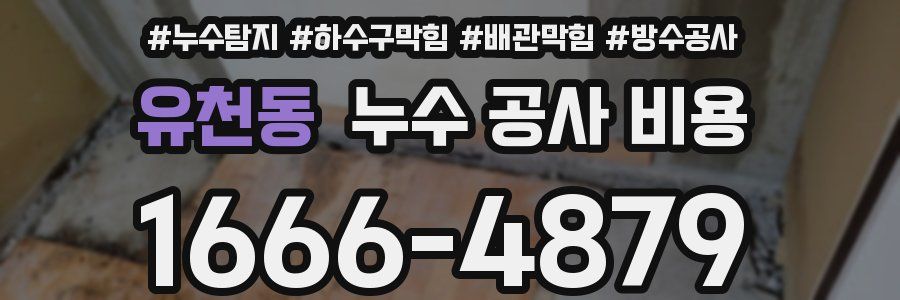 유천동 누수 공사 비용