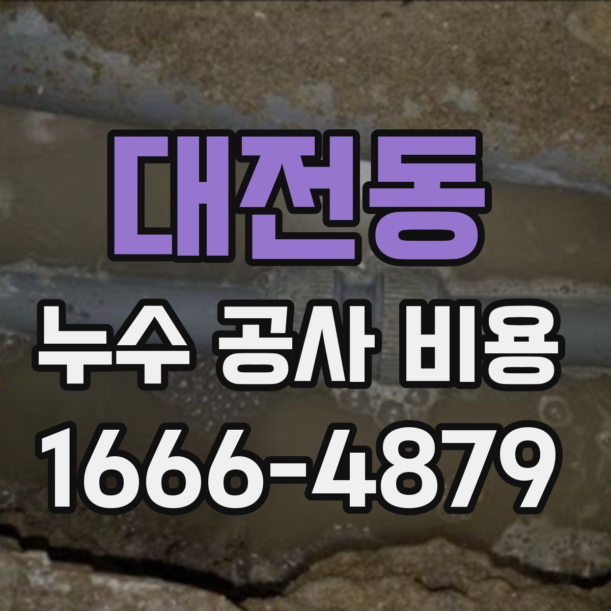 대전동 누수 공사 비용