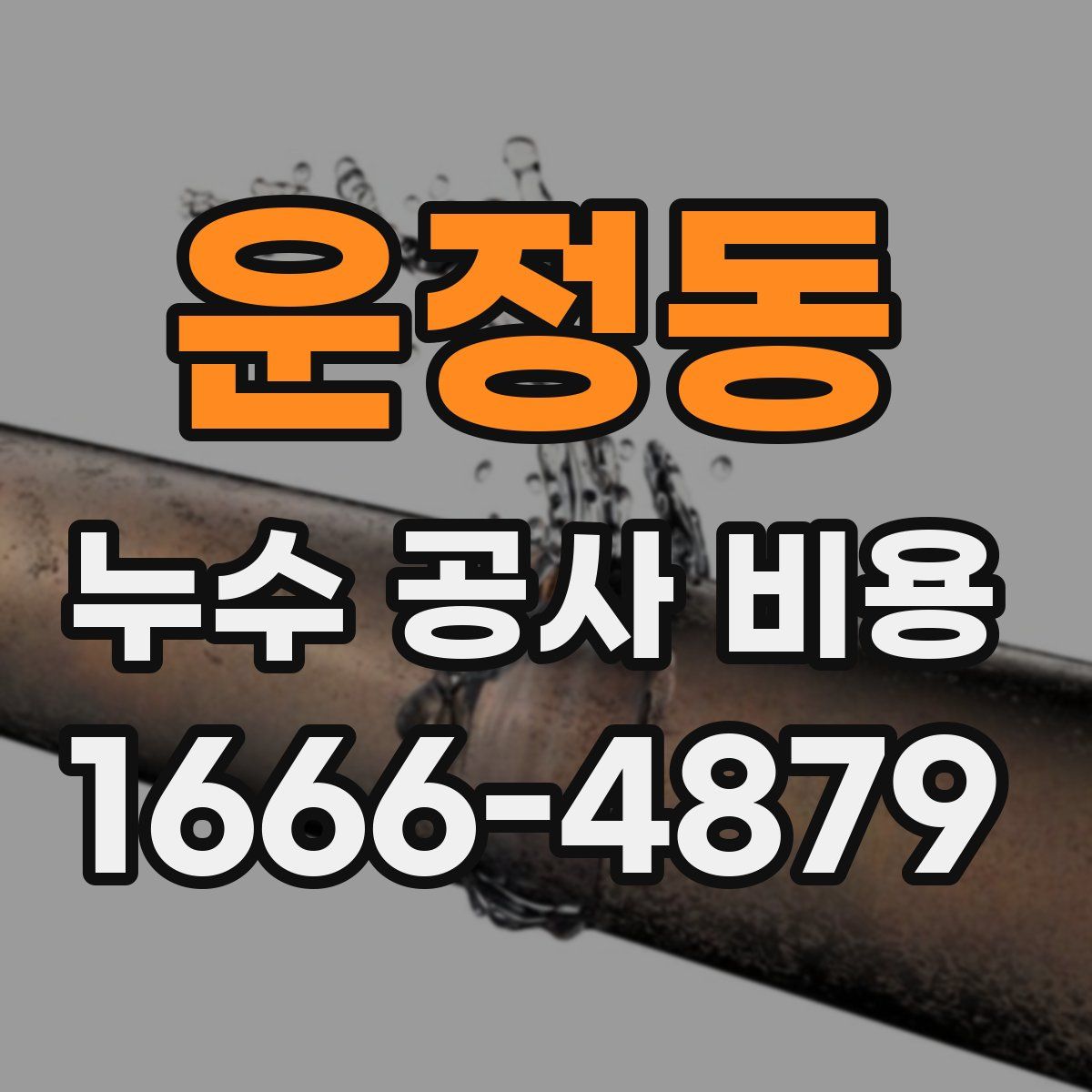 운정동 누수 공사 비용
