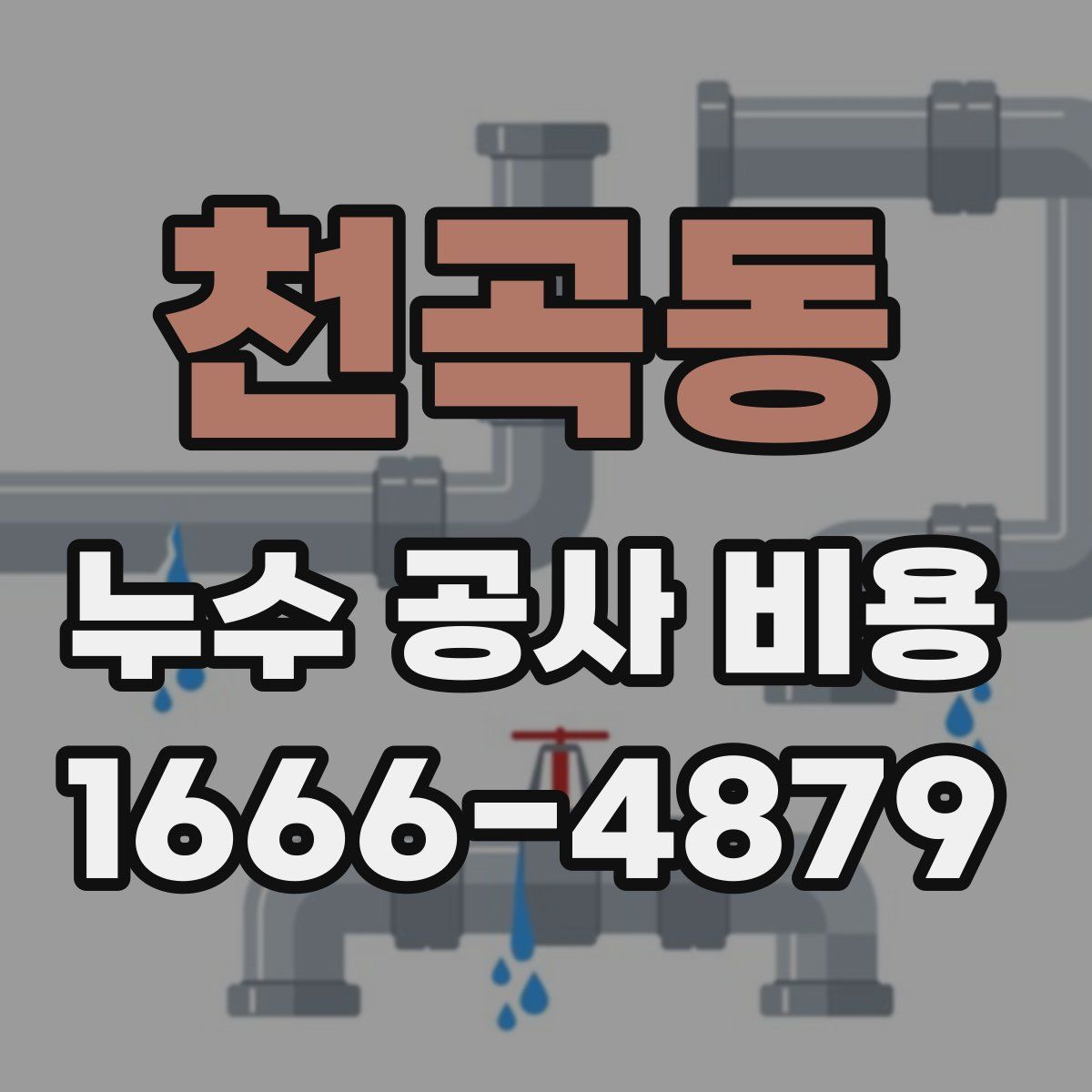 천곡동 누수 공사 비용