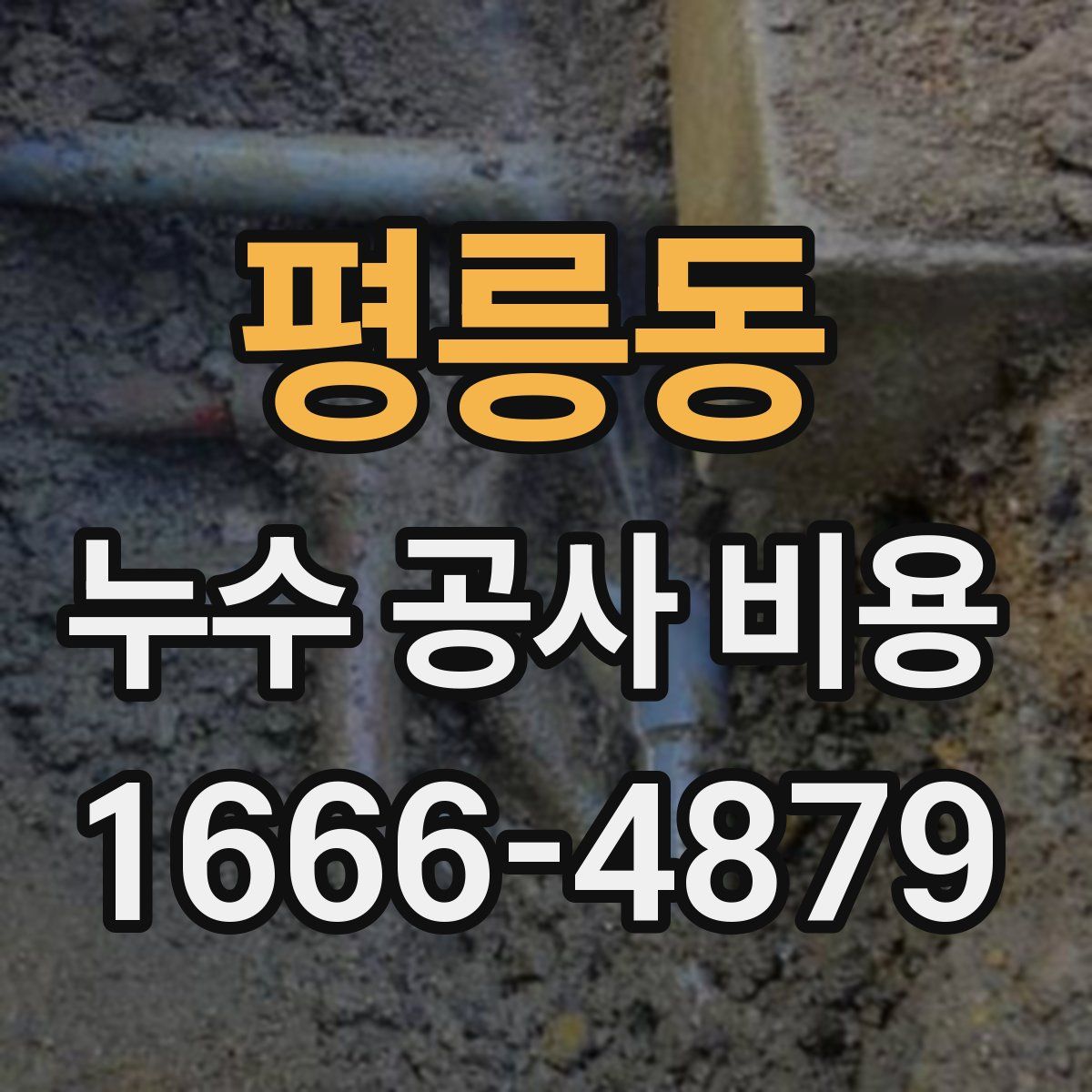 평릉동 누수 공사 비용