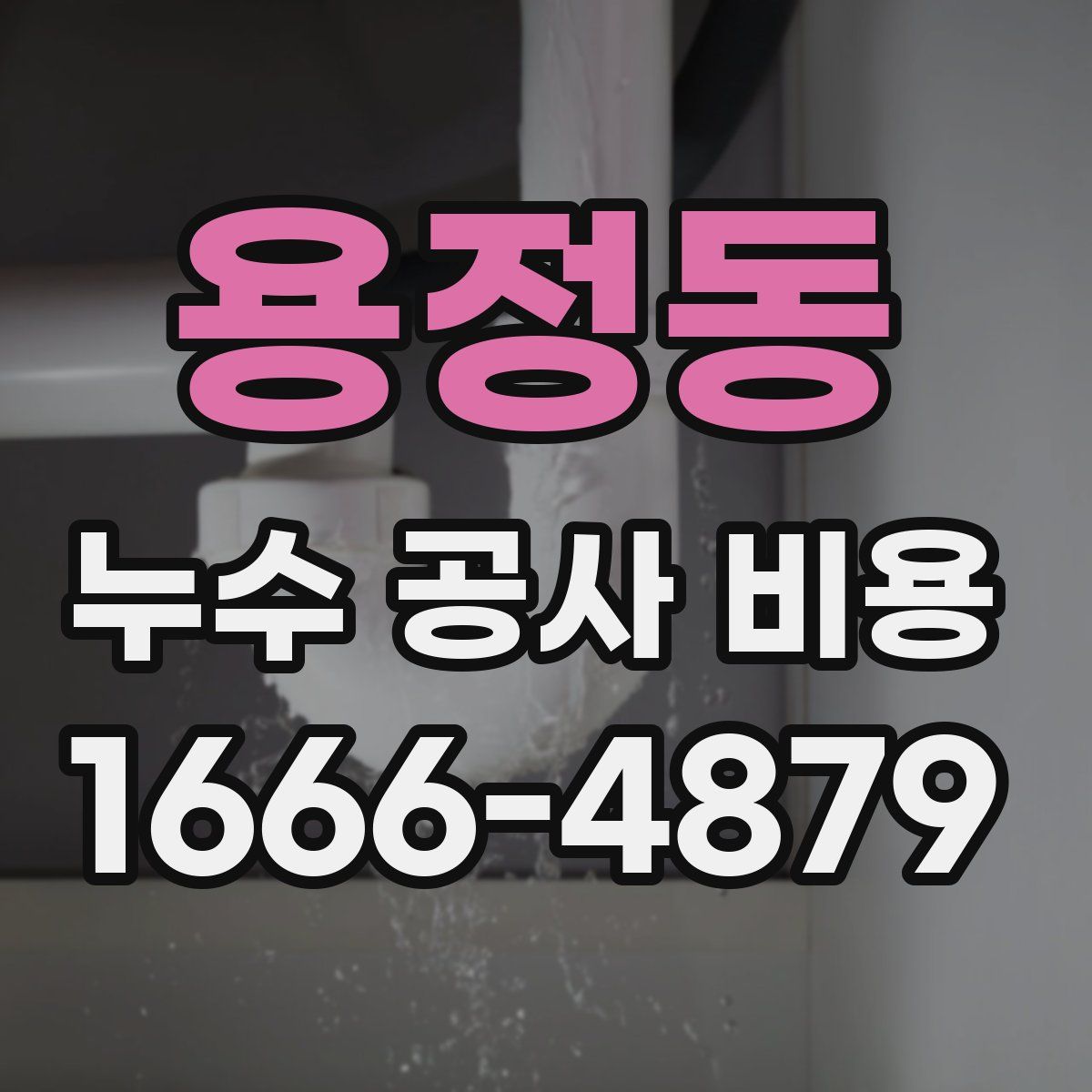 용정동 누수 공사 비용