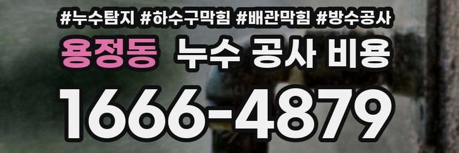 용정동 누수 공사 비용