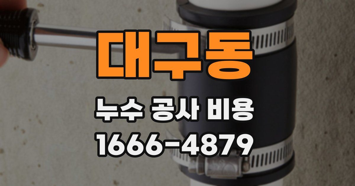 대구동 누수 공사 비용