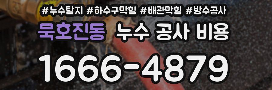 묵호진동 누수 공사 비용