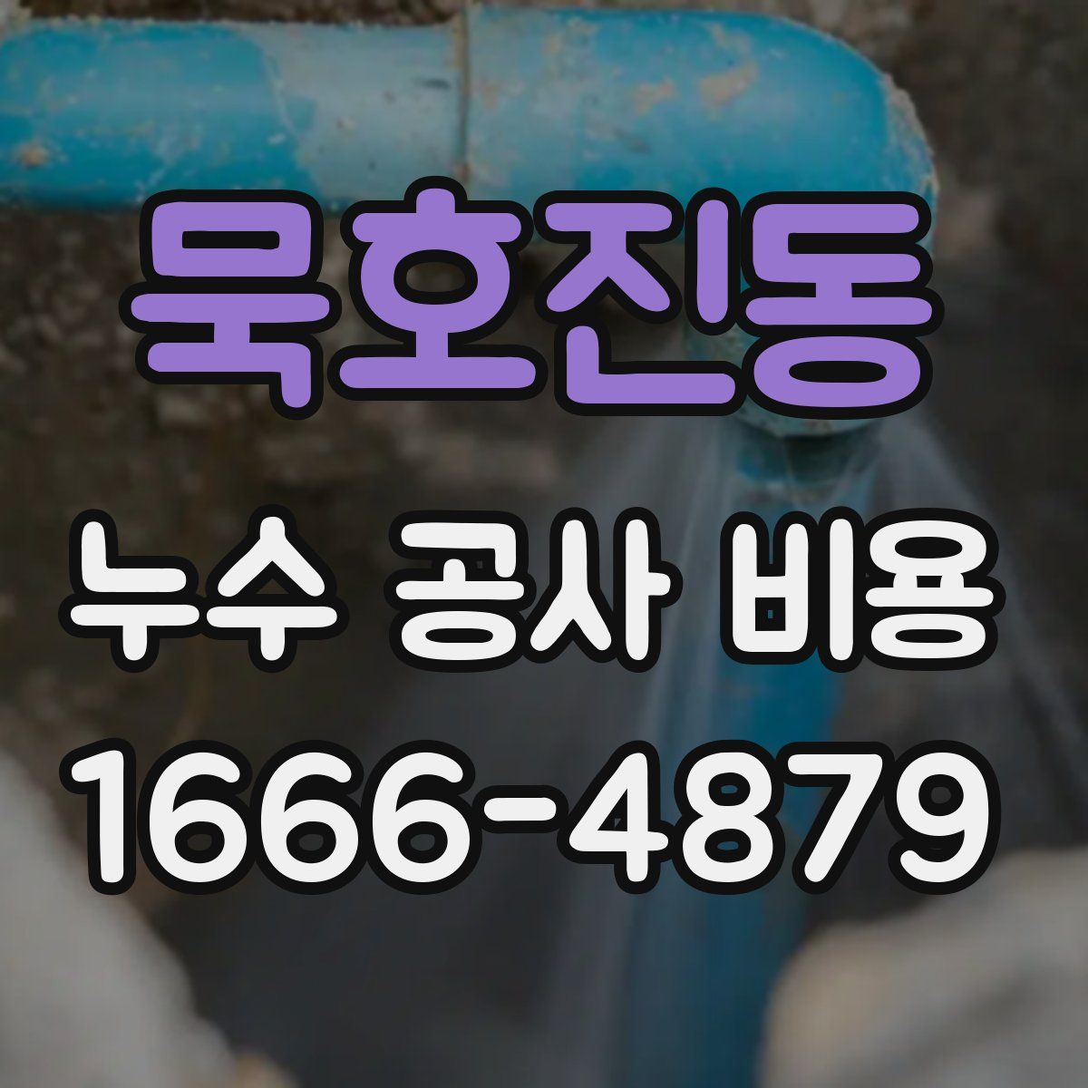 묵호진동 누수 공사 비용