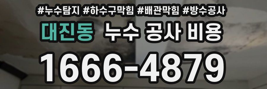 대진동 누수 공사 비용
