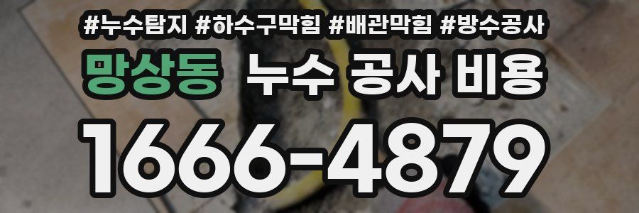 망상동 누수 공사 비용