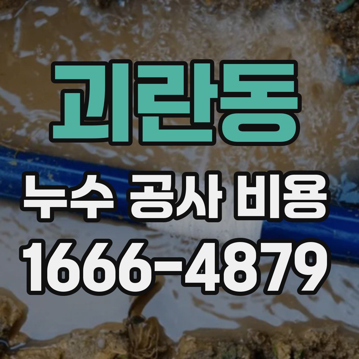 괴란동 누수 공사 비용