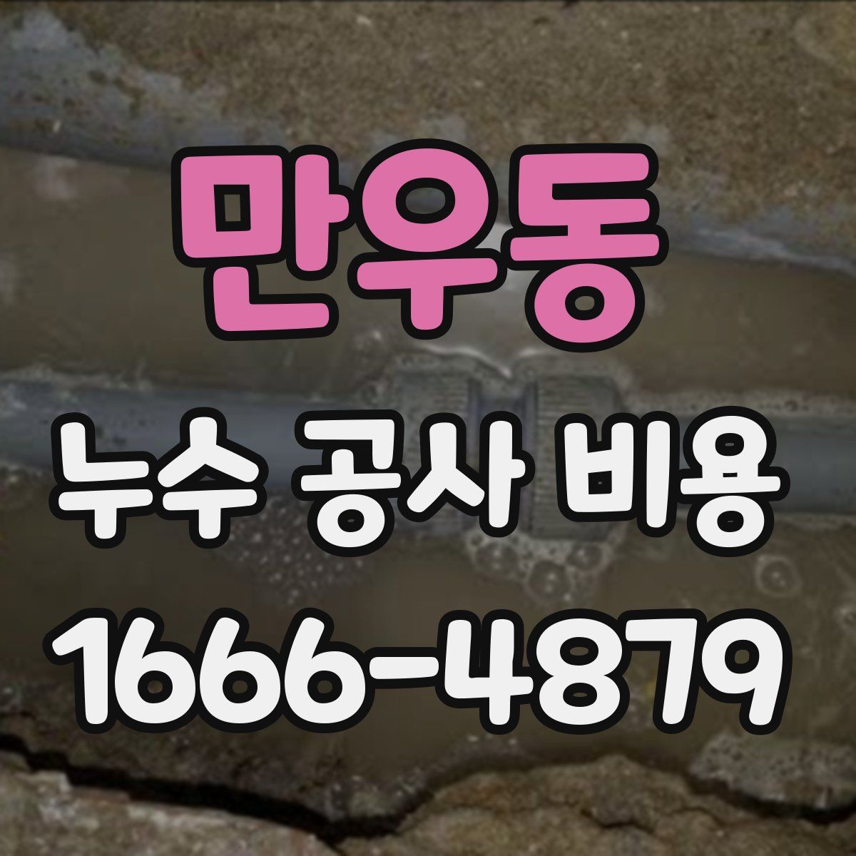 만우동 누수 공사 비용