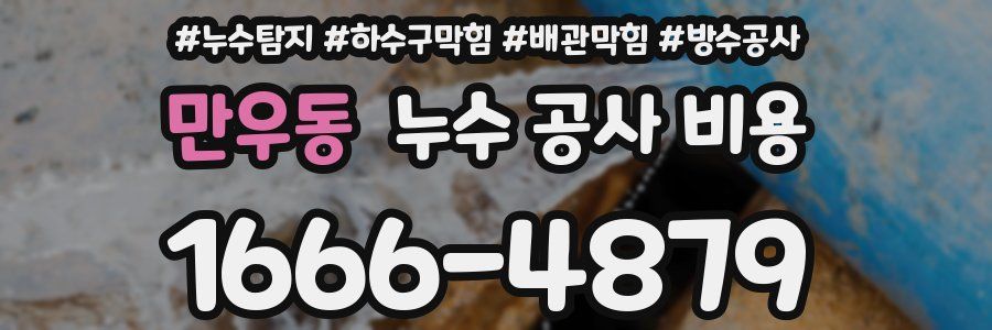 만우동 누수 공사 비용