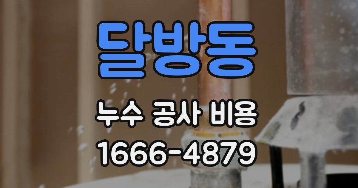 달방동 누수 공사 비용